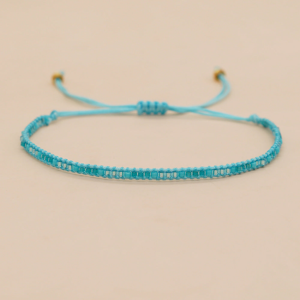 Peads de arroz miyuki al por mayor pulsera de vidrio extra fino a mano